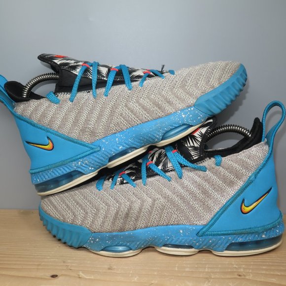 Nike Lebron XVI 16 GS South Beach Size 5.5Y - Picture 7 of 11